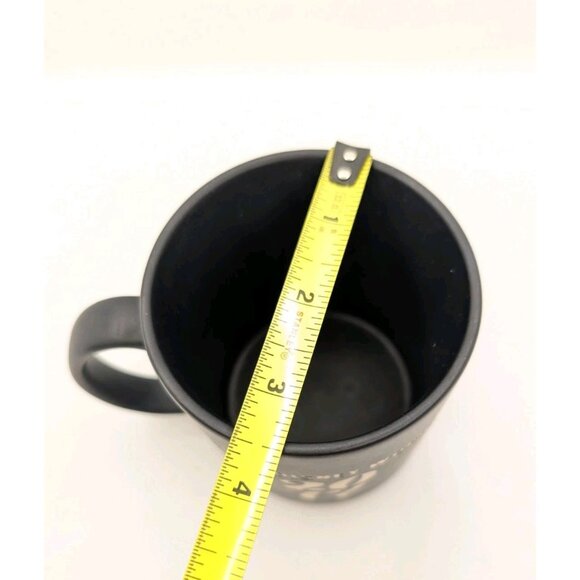 Mug Disney World Fantasia Sorcerer Mickey Mouse Etched coffee Black Beige 2017 - Picture 7 of 15